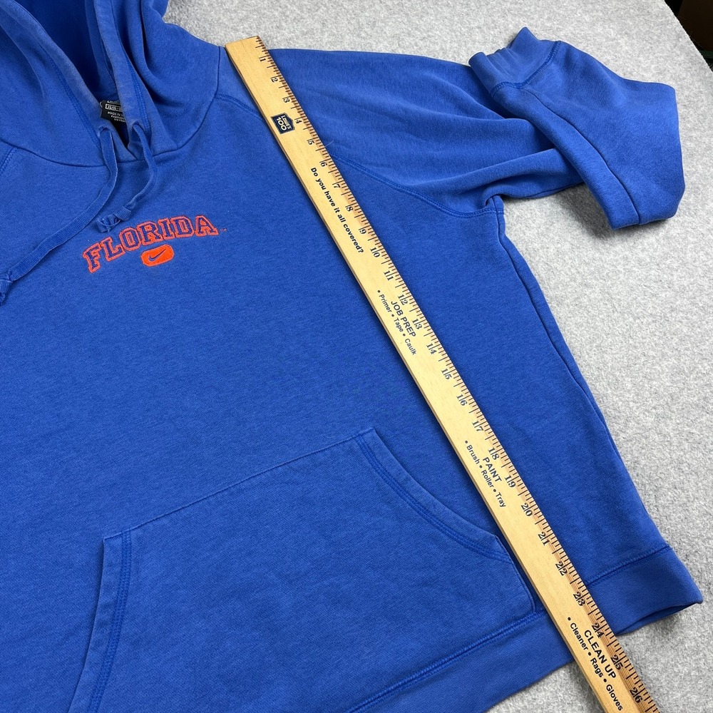 VTG Nike Florida Gators Hoodie Youth XL 16-18 Center Swoosh NCAA Blue Sweatshirt - Picture 10 of 12